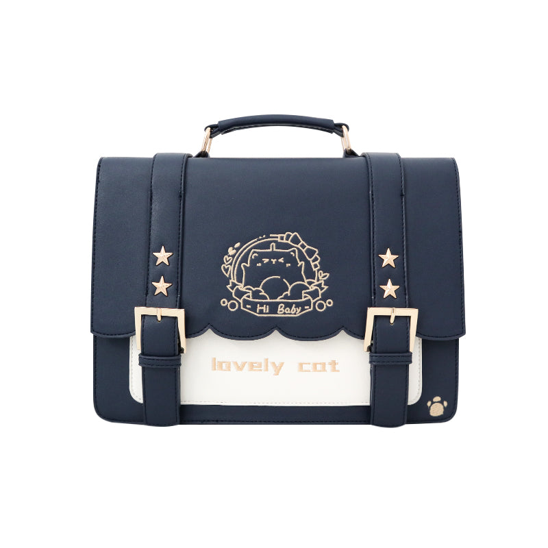 Lolita Star Shape Itbag Transparent Bag Cute JK w/ Bow Tote Girl Cosplay  Bag Big