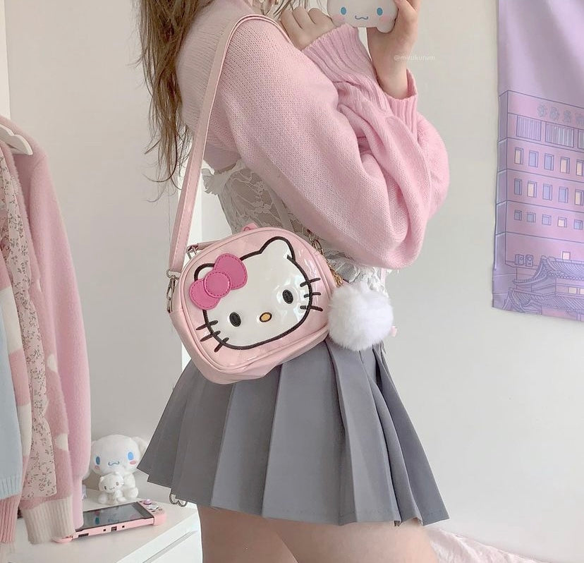 Review for Ins lace pink bow sexy croset and hello kitty bag BY4061