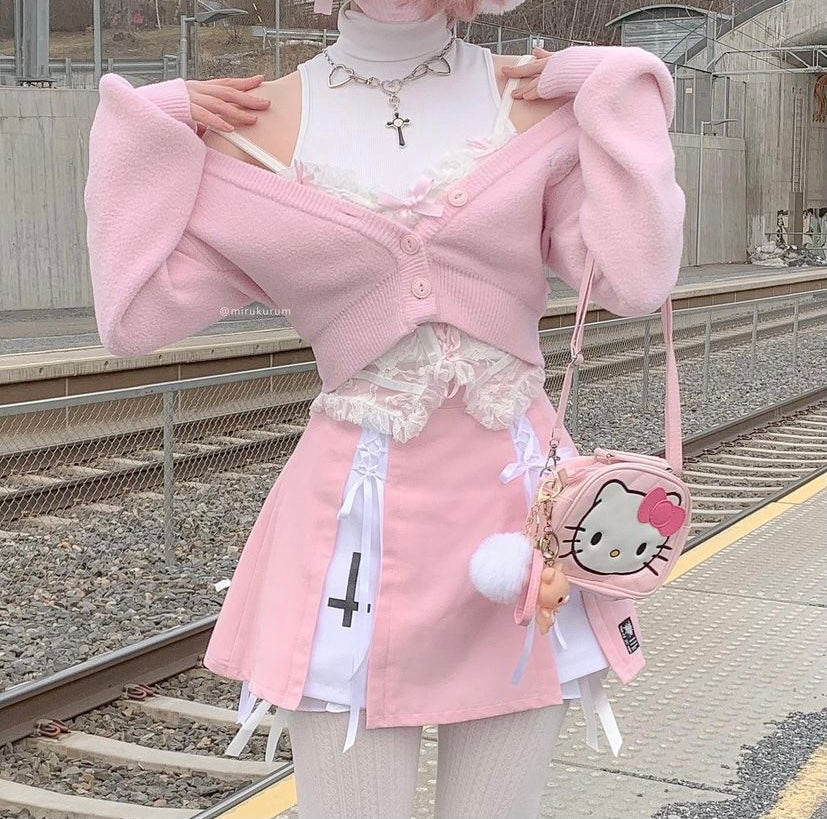 Hello Kitty PU Pink Tote Bag Women's Shoulder Hand Bag Fashion Style –  Yvonne12785